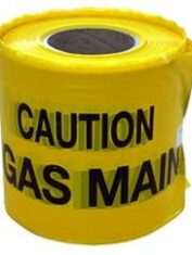 Caution Warning Tape Yellow Gas Main Below