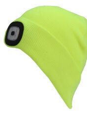 Thinsulate Beanie Hat with LED Light Yellow