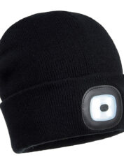 B029 - Beanie USB Rechargeable LED Head Light Black